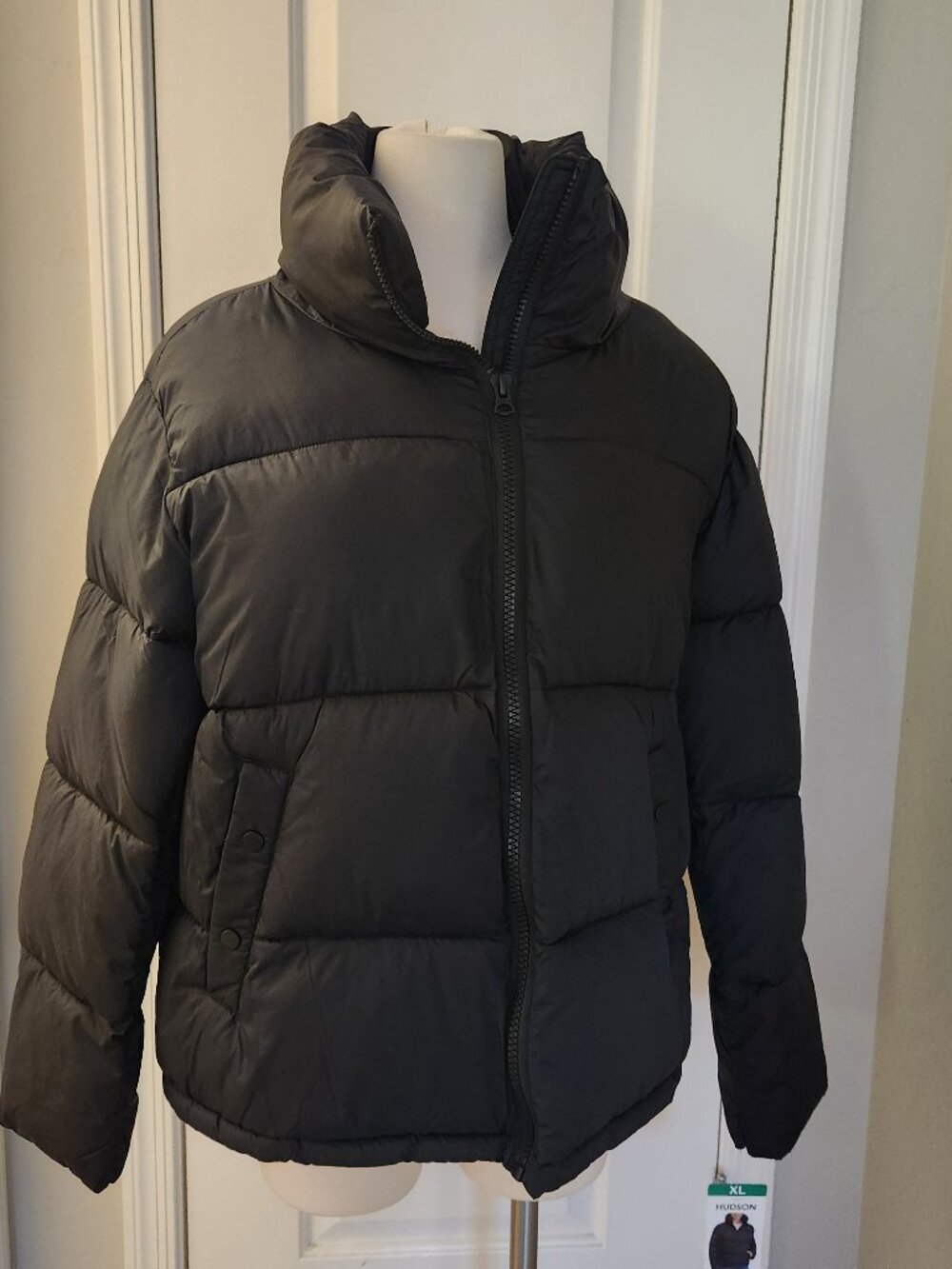 HUDSON Black Nylon Puffer jackets. NWT. Size: Various